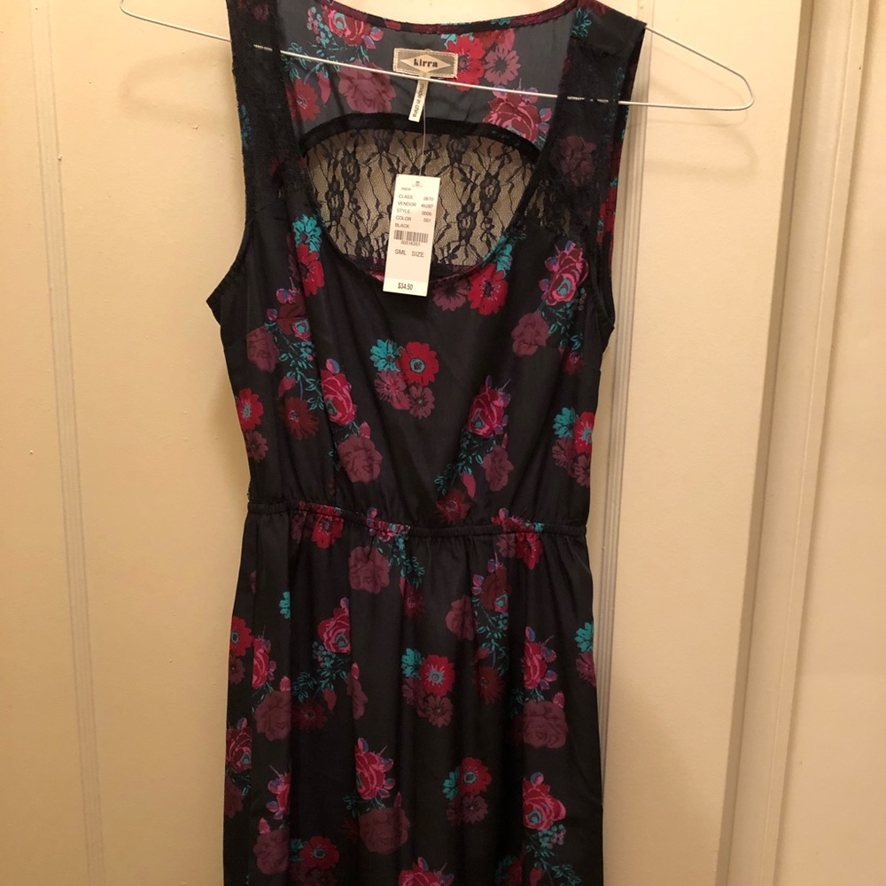 Lace back dress